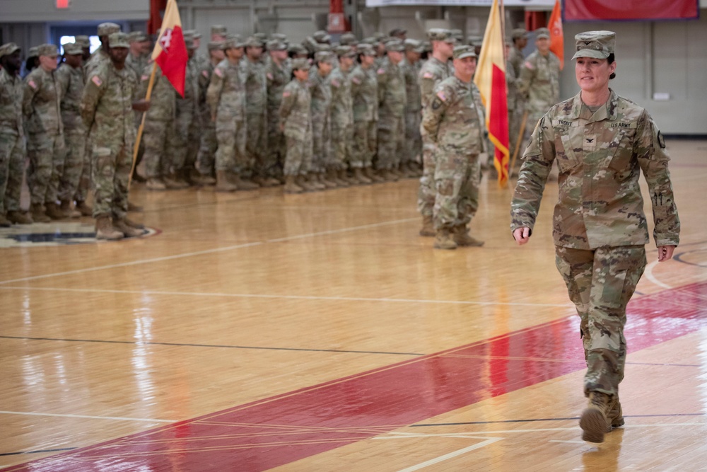55th Sustainment Brigade &amp; 410th Signal Company conduct deployment ceremony