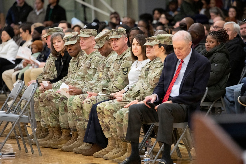 55th Sustainment Brigade &amp; 410th Signal Company conduct deployment ceremony