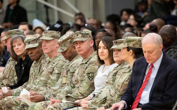 55th Sustainment Brigade &amp; 410th Signal Company conduct deployment ceremony
