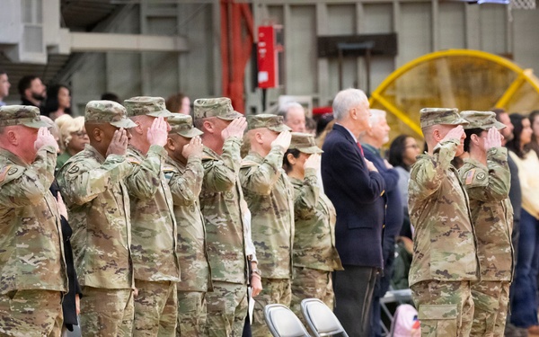 55th Sustainment Brigade &amp; 410th Signal Company conduct deployment ceremony