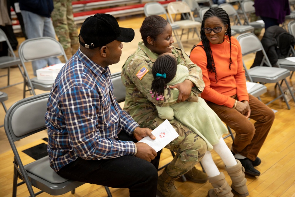 55th Sustainment Brigade &amp; 410th Signal Company conduct deployment ceremony