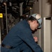 Ronald Reagan Sailors Work on Ship Components
