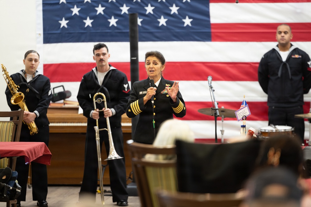 Navy Band Southeast Performs and Interacts With Residents of Freddy Gonzalez Veterans Nursing Home, McAllen, TX,  Rio Grande Valley Navy Week