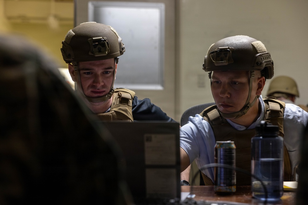 5th Air Naval Gunfire Liaison Company Marines participate in certification exercise