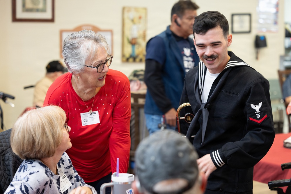 Navy Band Southeast Performs and Interacts With Residents of Freddy Gonzalez Veterans Nursing Home, McAllen, TX,  Rio Grande Valley Navy Week