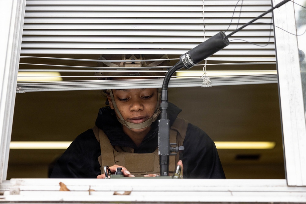 5th Air Naval Gunfire Liaison Company Marines participate in certification exercise