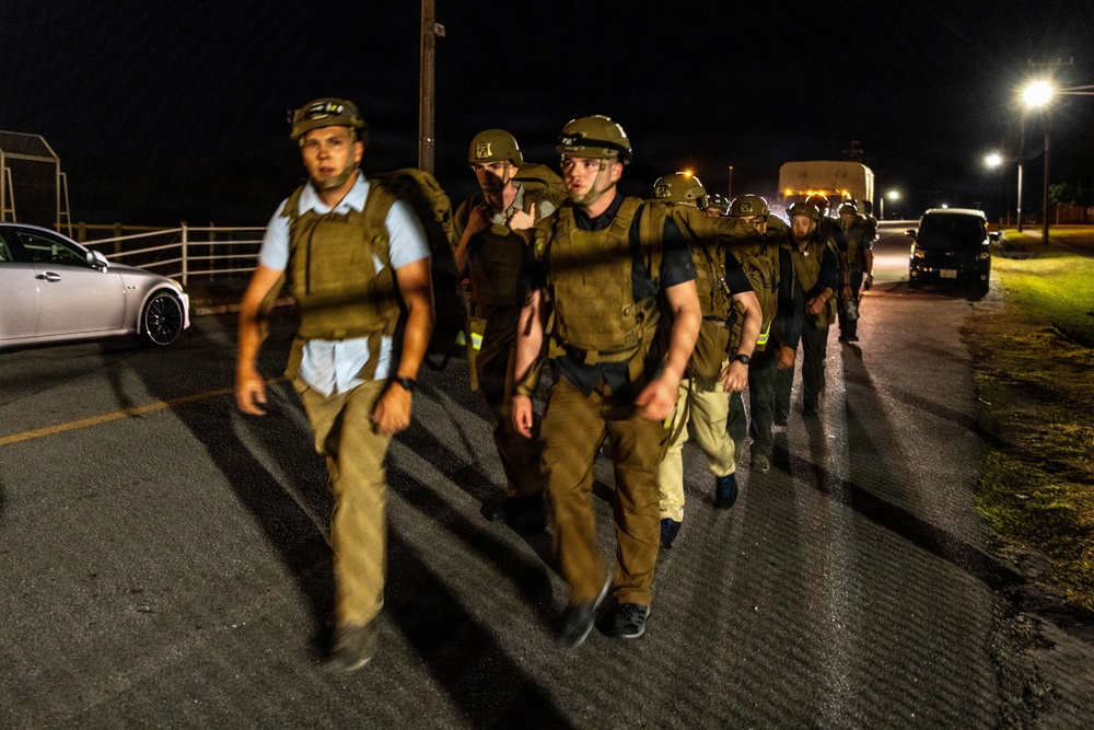 5th Air Naval Gunfire Liaison Company Marines participate in certification exercise