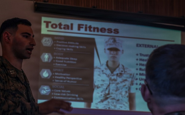 5th Air Naval Gunfire Liaison Company Marines conduct back in the saddle training