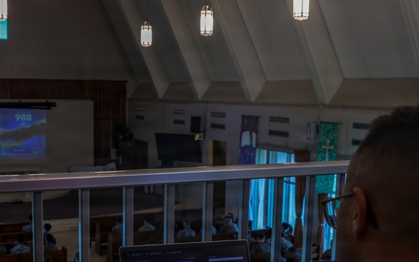 5th Air Naval Gunfire Liaison Company Marines conduct back in the saddle training