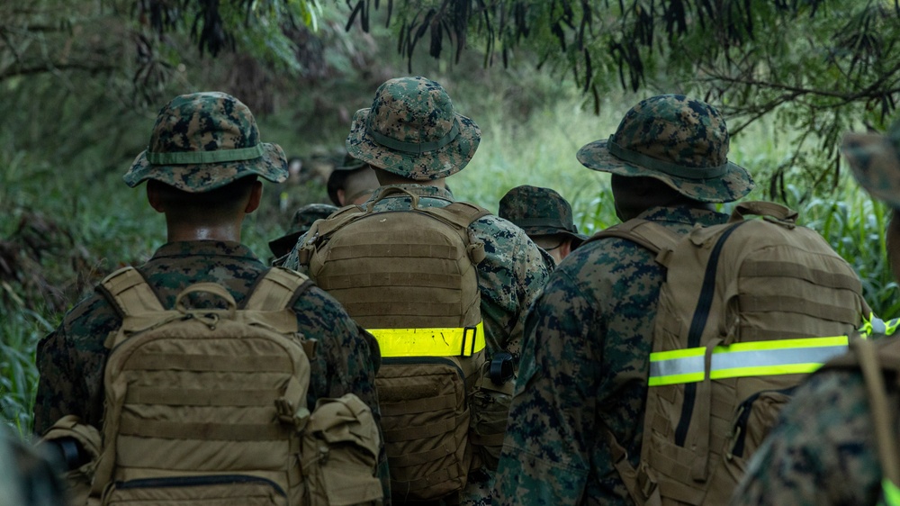 HQBN Conducts 10-km Hike at MCBH