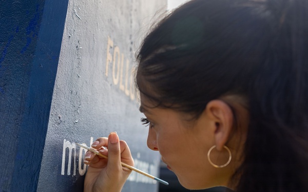 Camp Blaz Marines revitalize bus stop honoring Brig. Gen. Blaz