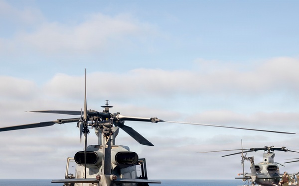 11th MEU Marines, Sailors Conduct Flight Operations Aboard USS Boxer