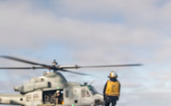 11th MEU Marines, Sailors Conduct Flight Operations Aboard USS Boxer