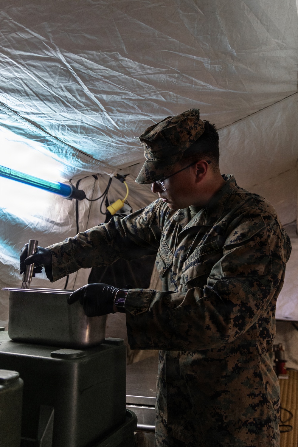 III Marine Expeditionary Force Support Battalion food service specialists compete in Maj. Gen. William Pendleton Thompson Hill competition