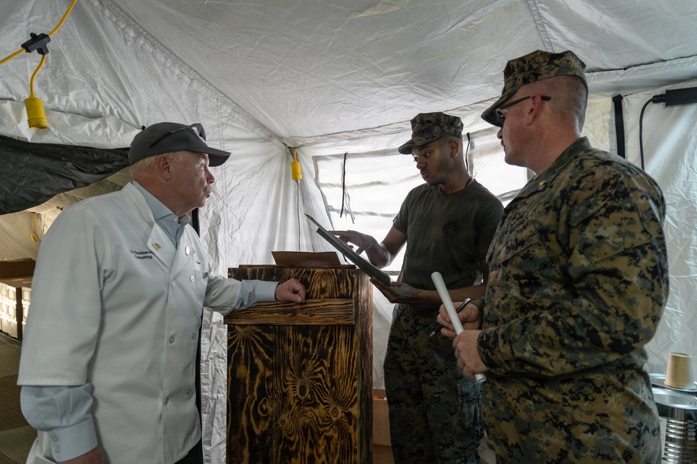 III Marine Expeditionary Force Support Battalion food service specialists compete in Maj. Gen. William Pendleton Thompson Hill competition