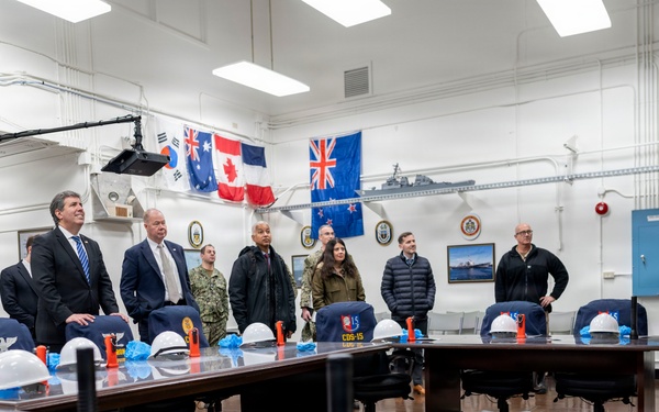 Deputy Secretary of State for Management and Resources, Michael J. Rigas tours DESRON 15 command caves