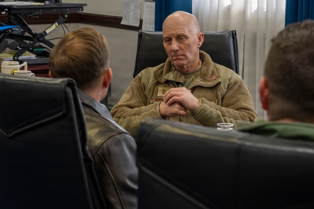 Maj. Gen. Donald Carpenter visits 35th FW ahead of F-35 Lightning II integration