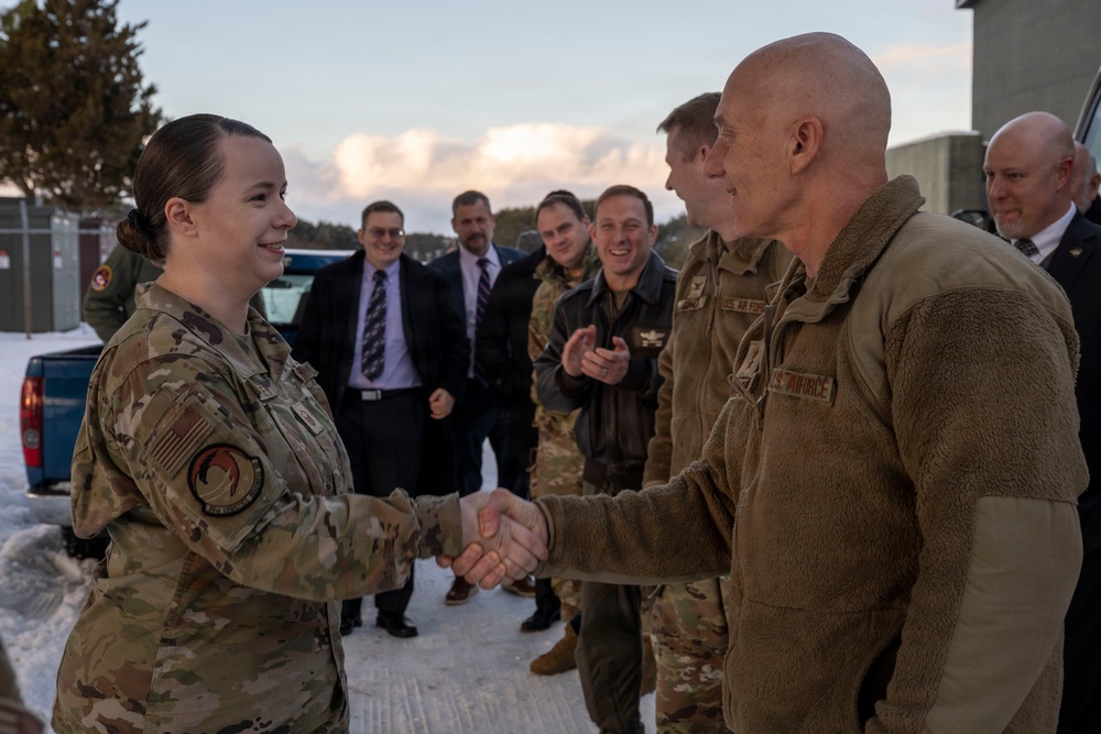 Maj. Gen. Donald Carpenter visits 35th FW ahead of F-35 Lightning II integration