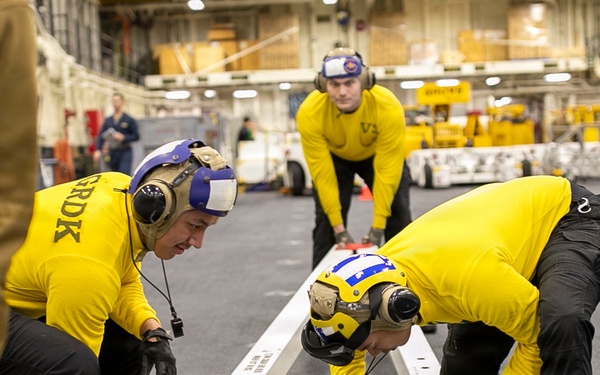 Chain Down Drills Aboard USS Tripoli