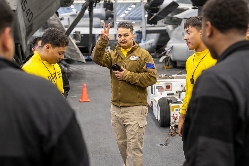 Chain Down Drills Aboard USS Tripoli