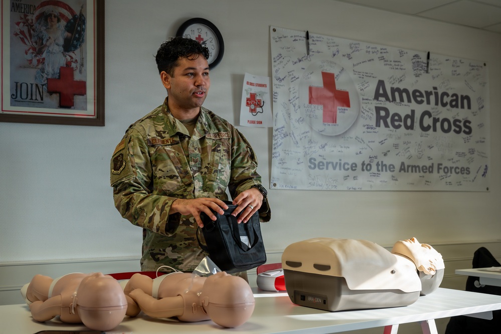 American Red Cross gives life-saving training to base personnel