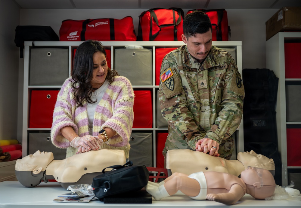 American Red Cross gives life-saving training to base personnel