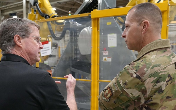 Lt. Gen. Jennifer Hammerstedt, Air Force Sustainment Center commander Robins AFB immersion visit