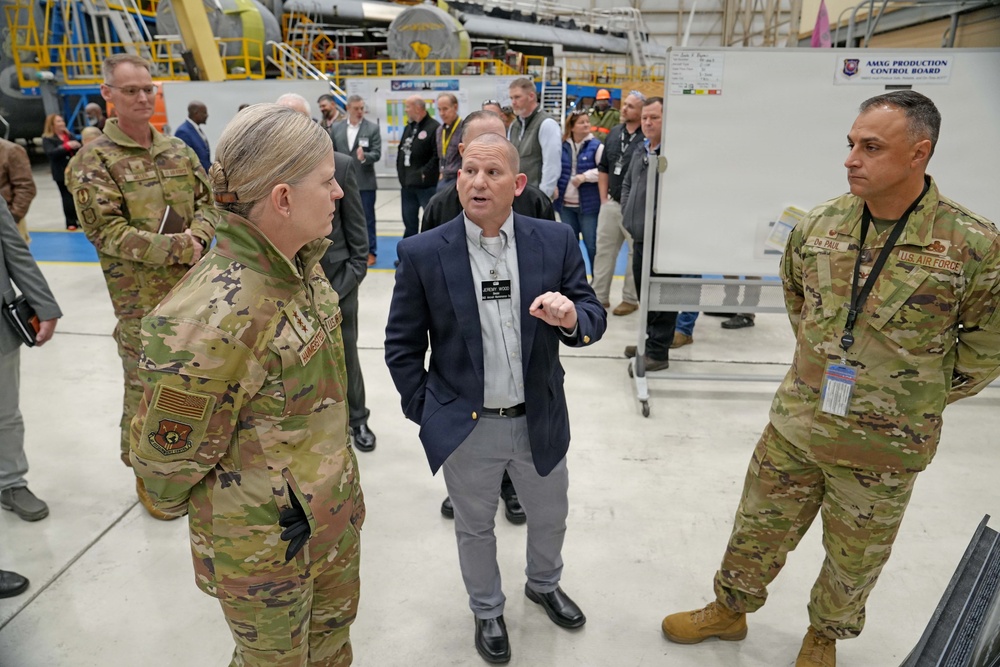 Lt. Gen. Jennifer Hammerstedt, Air Force Sustainment Center commander Robins AFB immersion visit