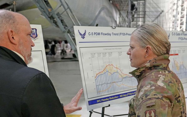 Lt. Gen. Jennifer Hammerstedt, Air Force Sustainment Center commander Robins AFB immersion visit