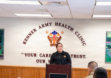 LTC Bailey Speaks at Kenner Army Health Clinic Celebration for 125th Birthday of the Army Nurse Corps