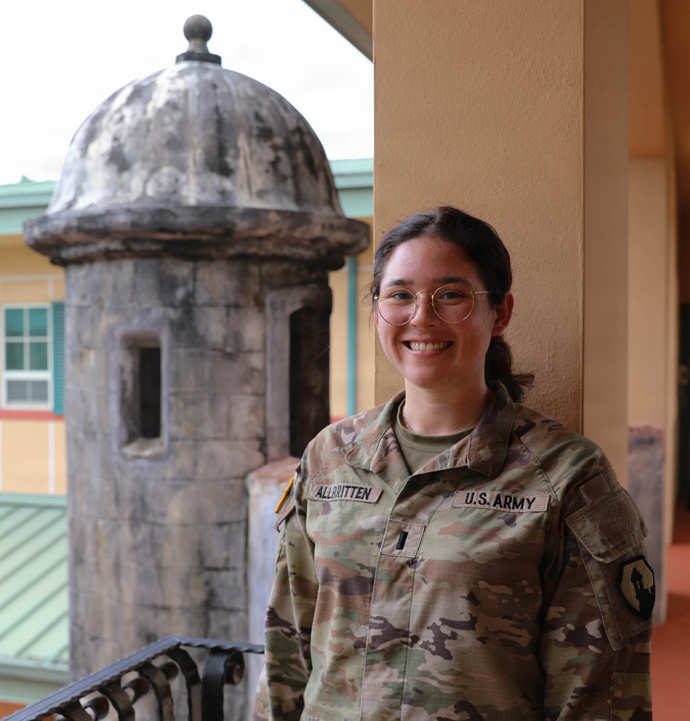 1st Mission Support Command Intel Officer 1st Lt. Tatiana Allbritten plays a key role in preparing units for mobilization.