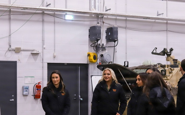 Washington Commanders Cheerleaders visit Camp Tapa