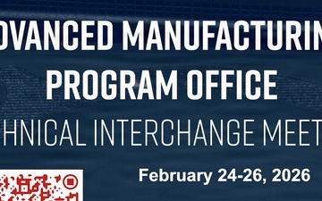 A thumbnail for a video invite for Advanced Manufacturing Program Office (AMPO) Technical Interchange Meeting (TIM)