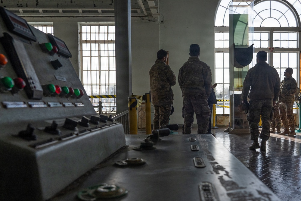 US Army Corps of Engineers Baltimore District Officers Tour Washington Aqueduct for Army Leader Professional Development