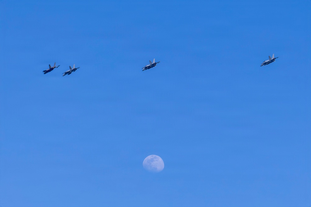 Abraham Lincoln Conducts Flight Formations