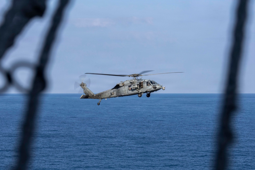 Abraham Lincoln Conducts Flight Formations