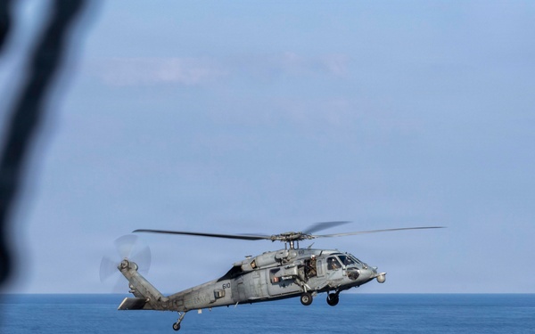 Abraham Lincoln Conducts Flight Formations