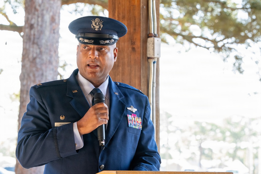 350 SWW Command Team Presides over Team Eglin Honor Guard Graduation