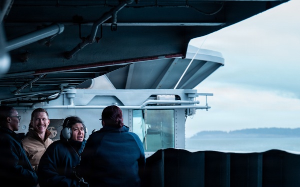 USS Theodore Roosevelt Indian Island Arrival