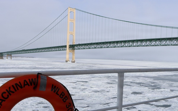 Coast Guard Cutter Mackinaw conducts track maintenance for Operation Taconite