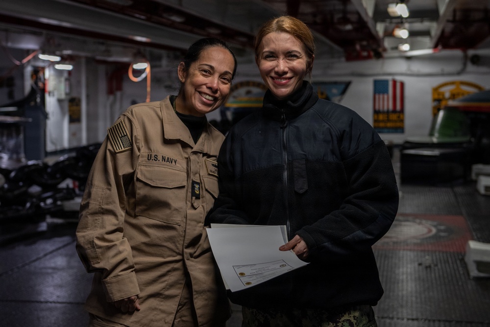 USS John C. Stennis (CVN 74) presents Warfighter of the Week