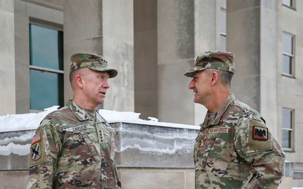 Nordhaus welcomes new NGB vice chief to Pentagon