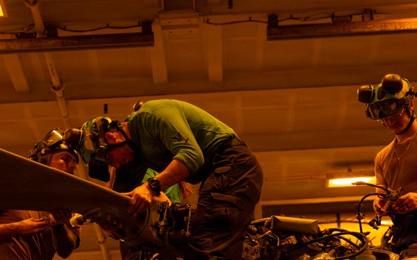 Abraham Lincoln Conducts Routine Night Operations