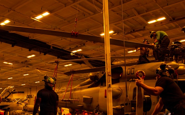 Abraham Lincoln Conducts Routine Night Operations