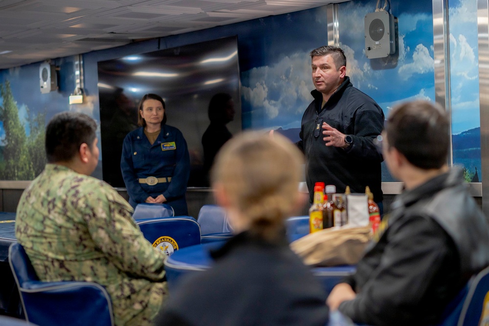 Kearsarge Conducts Tour For Midshipmen