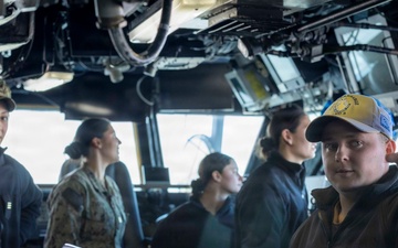 Kearsarge Conducts Tour For Midshipmen