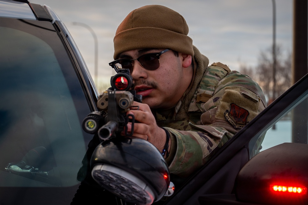 Breach, secure, clear: 319th SFS holds multi-agency critical incident response training