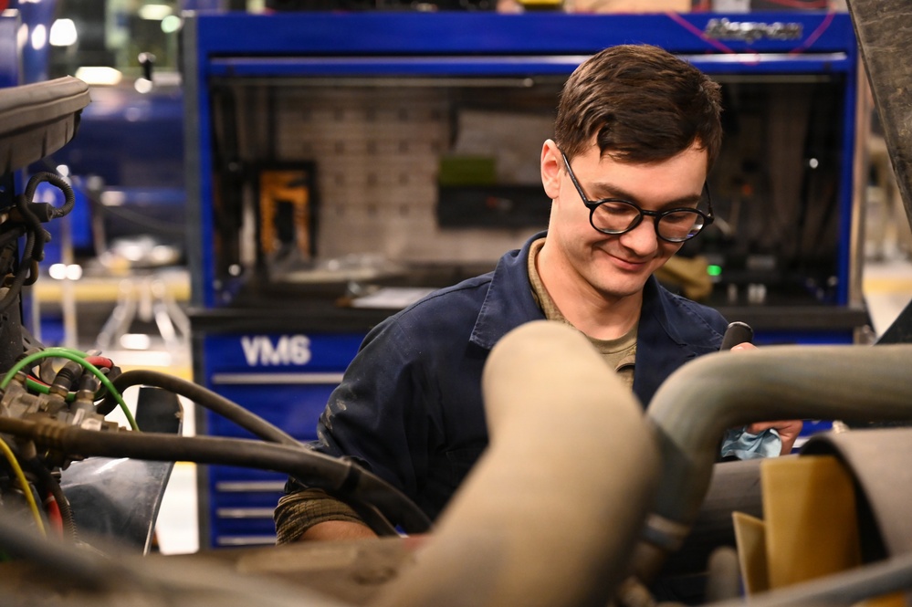 Air Guard Vehicle Maintenance Airman ensures Mission-Ready vehicles at Eielson Air Force Base