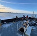 Coast Guard Cutter Bristol bay (WTGB 102) removes navigation hazards from ice on Lake Erie