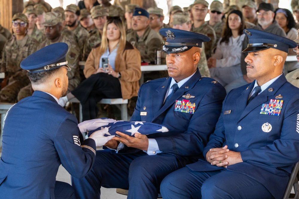 350 SWW Command Team Presides over Team Eglin Honor Guard Graduation